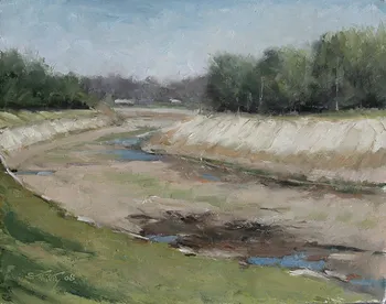 Painting Oil_River Des Peres Bend_14x11